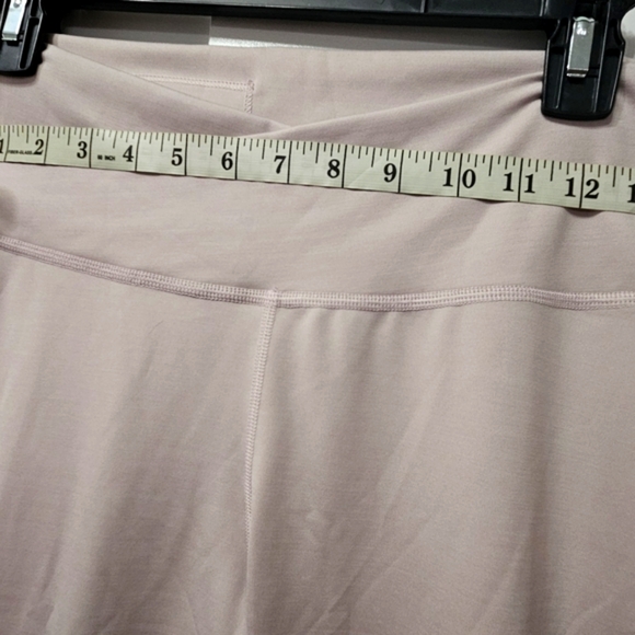 Nike Hi-Rise-Dri-Fit Cross Waist Ankle pink Leggings Size L Woman's - Picture 6 of 14